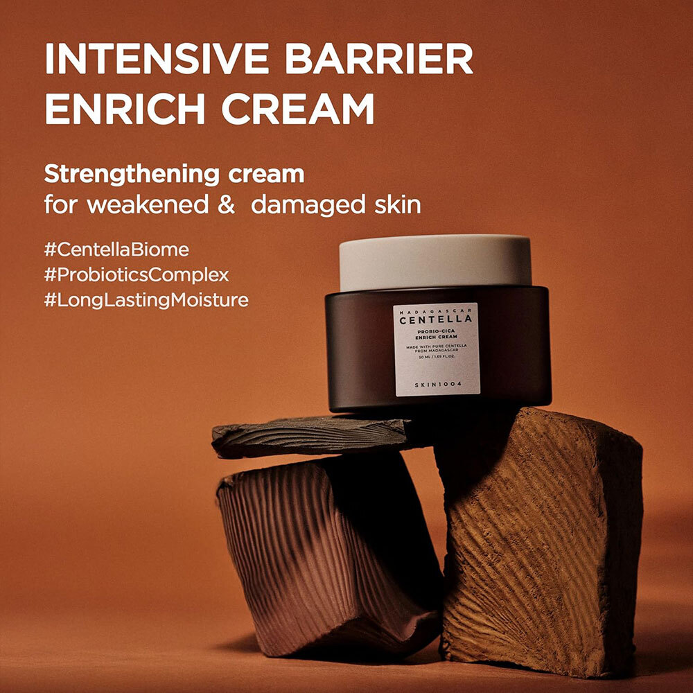  کرم مرطوب‌کننده پروبیو سیکا سنتلا SKIN1004 (Madagascar Centella Probio-Cica Enrich Cream) 