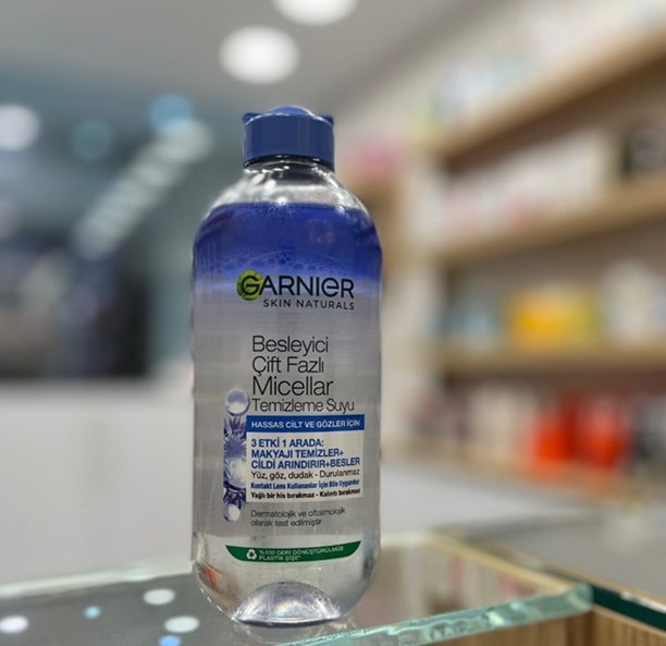  میسلار واتر دو فاز پوست حساس گارنیر 400ml 